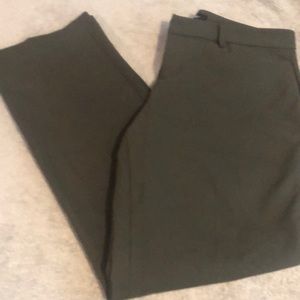 Liverpool Straight Leg Trouser Pants - Olive Green - Size 10